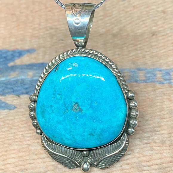 Sleeping Beauty Turquoise Pendant #3458 - Picture 1 of 3